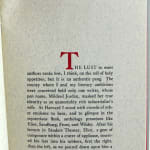 On Meeting Authors by John Updike. Interior page with text.