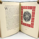 A Diary of Engravings and Linocuts. Illustrated text spread
