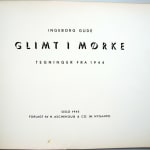 Glimt i Mørke [Glimpses in the Dark]. Teninger fra 1944. Title page