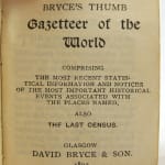 Thumb Gazetteer of the World. Title page