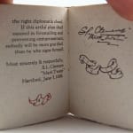 Mark Twain Compliments The President's Wife. Colophon.