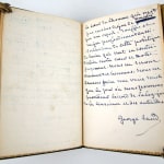 Autograph manuscript for a book review by George Sand. Signed page