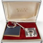 Micro Book: Poem of Tu Fu. Key chain box and book in jewelry box.