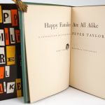 Happy Families Are All Alike by Peter Taylor. Dust jacket and title page.