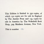 Peckover. The Abbotscourt Papers. Colophon
