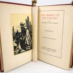 The Bridge of San Luis Rey. Title-page spread