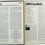 Two copies of Gorey by Grimes. Back of both records