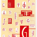 Moderne Monogrammen. Illustration