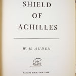 The Shield of Achilles by W.H. Auden. Title page