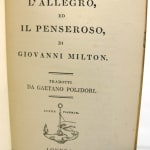 Il Licida, l'Allegro, ed Il Penseroso title page