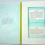 Boxes with Respect by Kimiko Hahn. Text spread