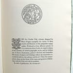 Five Masterpieces. Bruce Rogers' Books for the Grolier Club. Text page