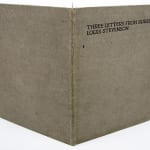 Three Letters from Robert Louis Stevenson. Front and back cover boards.