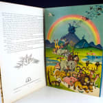 Noah's Ark by Vojtech Kubasta. Interior page and color illustration.