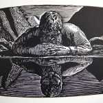 The Mad Hermit. Seven Drawings from Wilderness, A Journal of Quiet Adventures in Alaska. Illustration