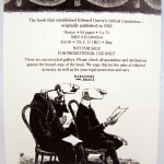 The Unstrung Harp by Edward Gorey. Back cover