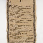Cántico de la Huella. Text of pergamino