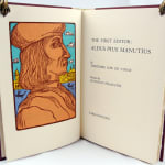 The First Editor: Aldus Pius Manutius. Title-page spread