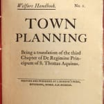 Welfare Handbook No. 2: Town Planning. Title page.