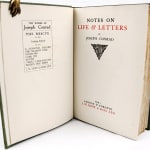 Notes on Life and Letters by Joseph Conrad. Title-page spread