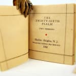 The Thirty-Sixth Psalm miniature book. Title page