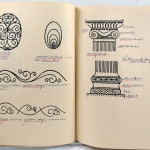 Three Czech design and ornament sketchbooks. Decorations