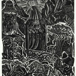 The Chester Play of the Deluge illustrated by David Jones. Interior page.