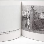 Proof of The Other Statue by Edward Gorey. Illustrated spread