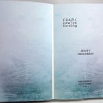 Arctic Trilogy by Mary Heebner. Title page of Frail New Ice Forming.