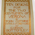 Ten Designs for the Two Gentlemen of Verona. Front cover