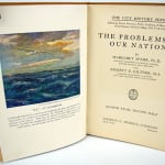 The Growth of Our Nation. Together with: The Problems of Our Nation by Emmett Glitner and Margaret Spaher. Title page of The Problems of Our Nation with illustration of oceanscape.