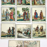 Jeu de voyages dans les cinq parties du monde. Cards