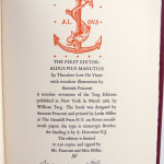The First Editor: Aldus Pius Manutius. Colophon