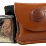 Miniature Myatt Ladies' Razor set in leather case