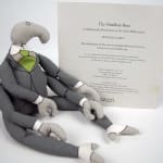 Uncorrected proof of The Headless Bust by Edward Gorey. Back cover and Bahhumbug doll