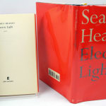Electric Light by Seamus Heaney. Paper back title page and hardcover dust jacket.