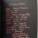 Tribal Alphabet by Mary McCarthy. Interior page with text.