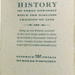The Quartz Crystal History of Perry Township Since the Earliest Creation of Life by Walter Hamady. Title page.