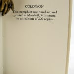 Waves of Drifting Snow. Colophon