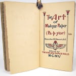 The Art of Making Paper (Pa-p-yor) by Rensselaer W. Daniels. Title page