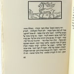 [Meshal ha-Kadmoni] by Isaac ben Solomon Abi Sahula, illustrated by Claudia Cohen. Interior page with illustration.