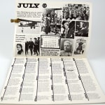 Women's Heritage Calendar and Almanac. Calendar page July.