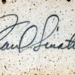 Dance card signed by Frank Sinatra and Russ Morgan. Sinatra signature.