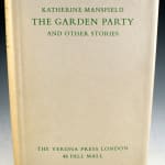 The Garden Party and Other Stories by Katherine Mansfield, illustrated by Marie Laurencin and designed by Hans Marderstieg. Dust jacket.