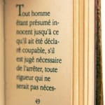 1789-1989. Commémoration du Bicentenaire de La Révolution Française. Déclaration des Droits de L'homme et du Citoyen. Text page