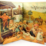 We Visit the Farm reproduction. Illustrated spread