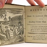 The Histories of More Children than One; or, Goodness Better than Beauty by M.P (a.k.a. Dorothy Kilner). Title page with illustration of four people in a garden.