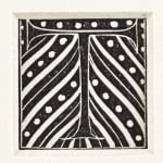 [Four initials from Gulliver's Travels] by Eric Gill. Close up of initial T.