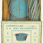 Le Tressage en Raphia. Together with: Corbeilles aux Batonnets. Interior of box with basket making supplies.