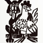 Farmyard Fables, or, A Chicken Fête by Verne Anderson. Interior illustration.